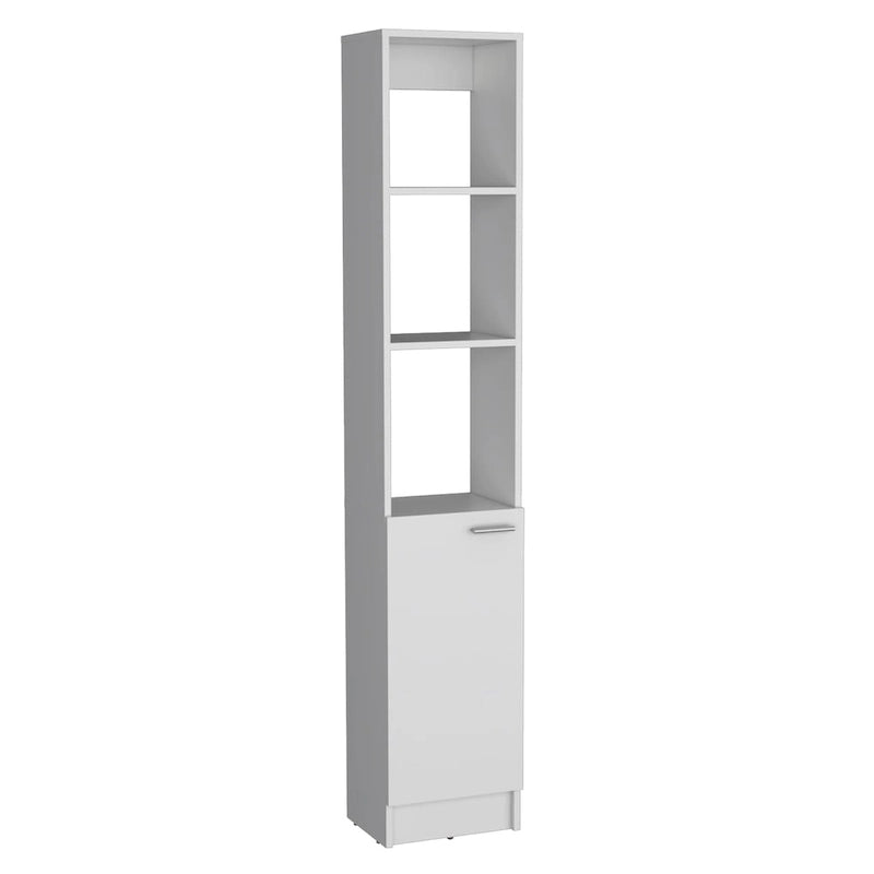 Armoire de rangement haute pour salle de bains, avec 6 étagères, pour salle de bains, salon et cuisine