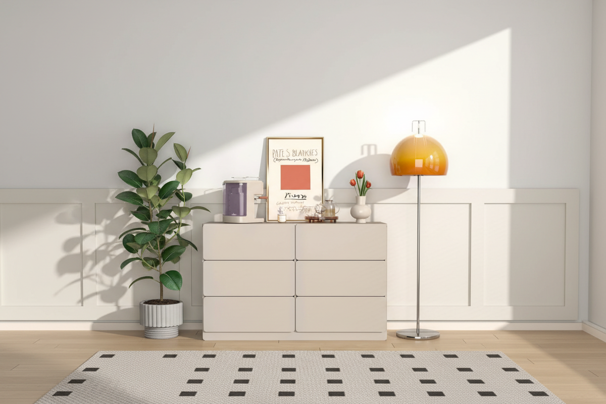 Cream 6-Drawer Dresser Homepage Banner
